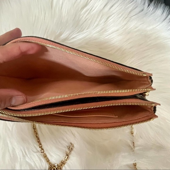 Louis Vuitton Double Zip Pochette Damier Ebene Crossbody Bag - Picture 8 of 12